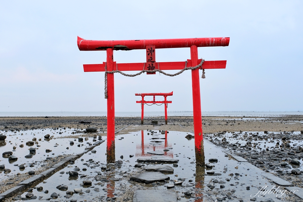 日本佐賀｜大魚神社．太良町絕美海上鳥居，佐賀隱藏版景點 @飛天璇的口袋