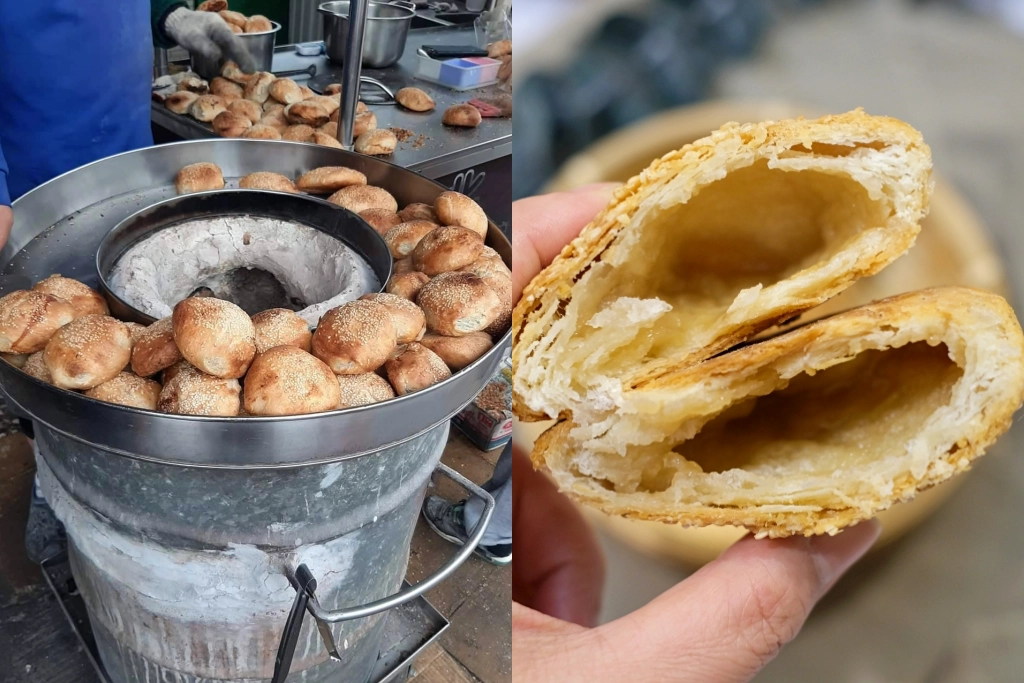 台中北屯｜北平碳烤酥餅．東光市場好吃燒餅，從彰化來的50年老店 @飛天璇的口袋