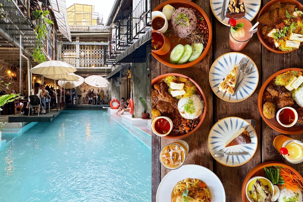 馬來西亞吉隆坡｜Kafe Kleptokrat．有泳池的渡假風咖啡館，茨廠街美食餐廳 @飛天璇的口袋