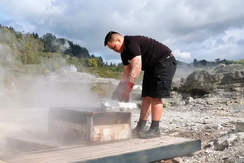 紐西蘭羅托魯瓦｜阿蒂普亞毛利文化園區 Te Puia．體驗紐西蘭毛利文化，品嚐地熱溫泉料理 @飛天璇的口袋