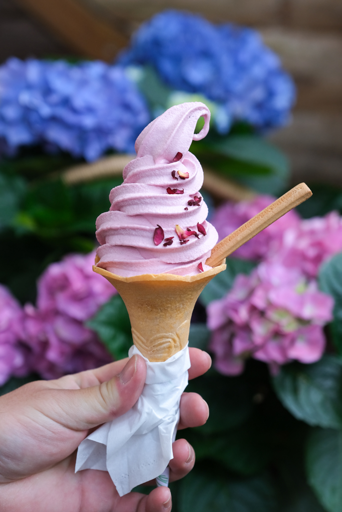 苗栗卓蘭｜花露精油城堡民宿．花露農場住宿區，季節限定繡球花房型 @飛天璇的口袋