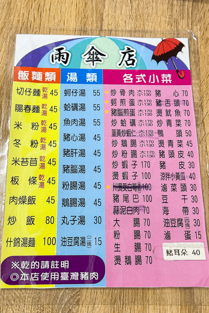 南投埔里｜雨傘店阿川麵店．埔里人氣小吃美食，必點炒骨肉和豬腦煎蛋 @飛天璇的口袋