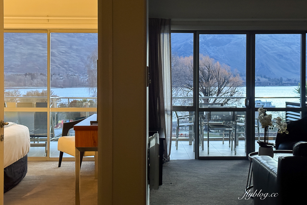 紐西蘭瓦納卡｜Lakeside Apartments Wanaka．瓦納卡湖畔飯店，有露天游泳池和三溫暖水池 @飛天璇的口袋