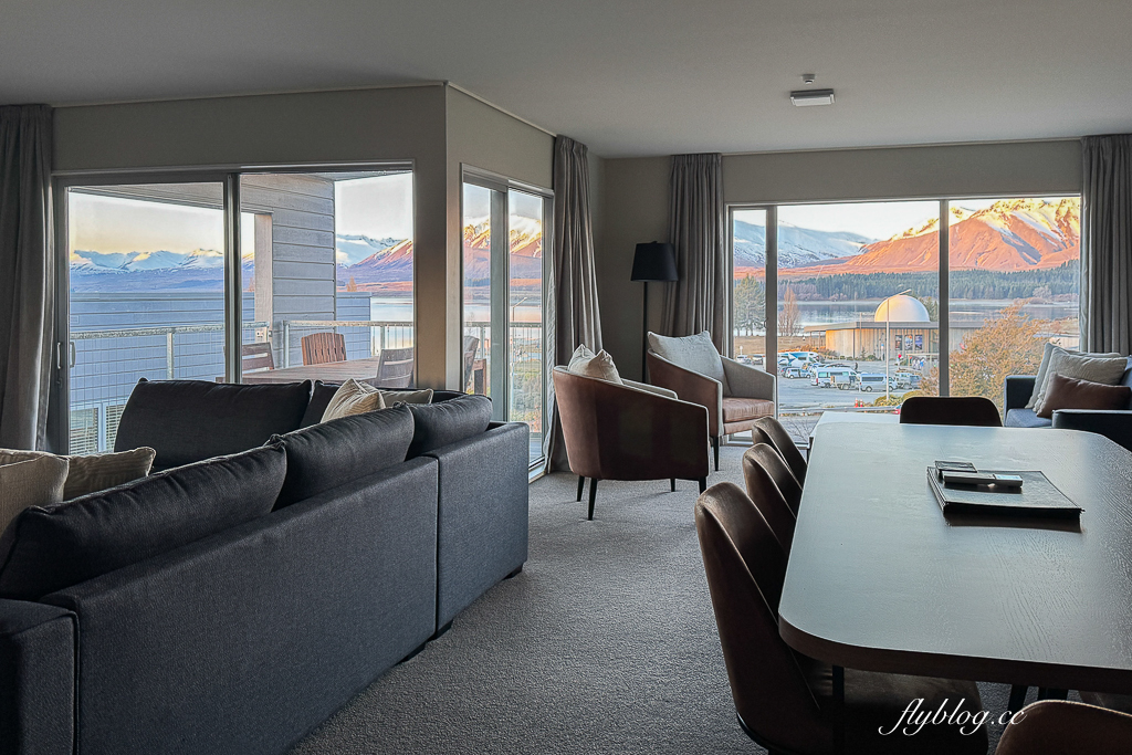 紐西蘭蒂卡波湖｜Peppers Bluewater Resort Lake Tekapo 藍水渡假村．坐擁180蒂卡波湖美景，距離牧羊人教堂5分鐘車程 @飛天璇的口袋