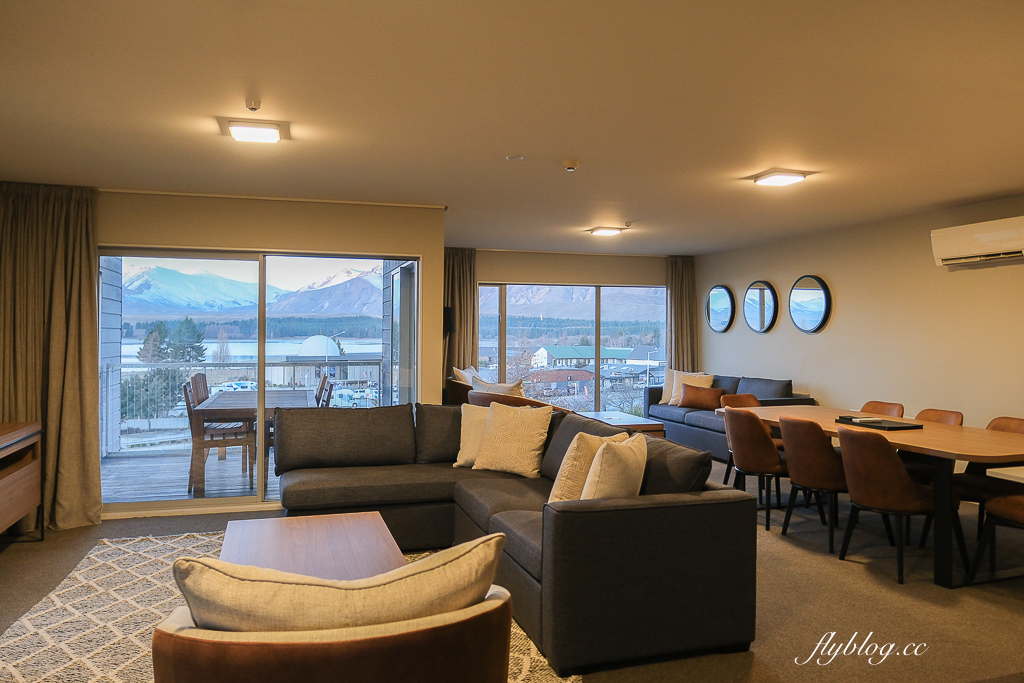 紐西蘭蒂卡波湖｜Peppers Bluewater Resort Lake Tekapo 藍水渡假村．坐擁180蒂卡波湖美景，距離牧羊人教堂5分鐘車程 @飛天璇的口袋