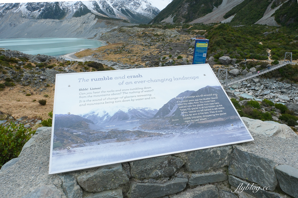 紐西蘭南島｜Hooker Valley Track．庫克山最受歡迎的步道，欣賞冰川、湖泊和雪山 @飛天璇的口袋