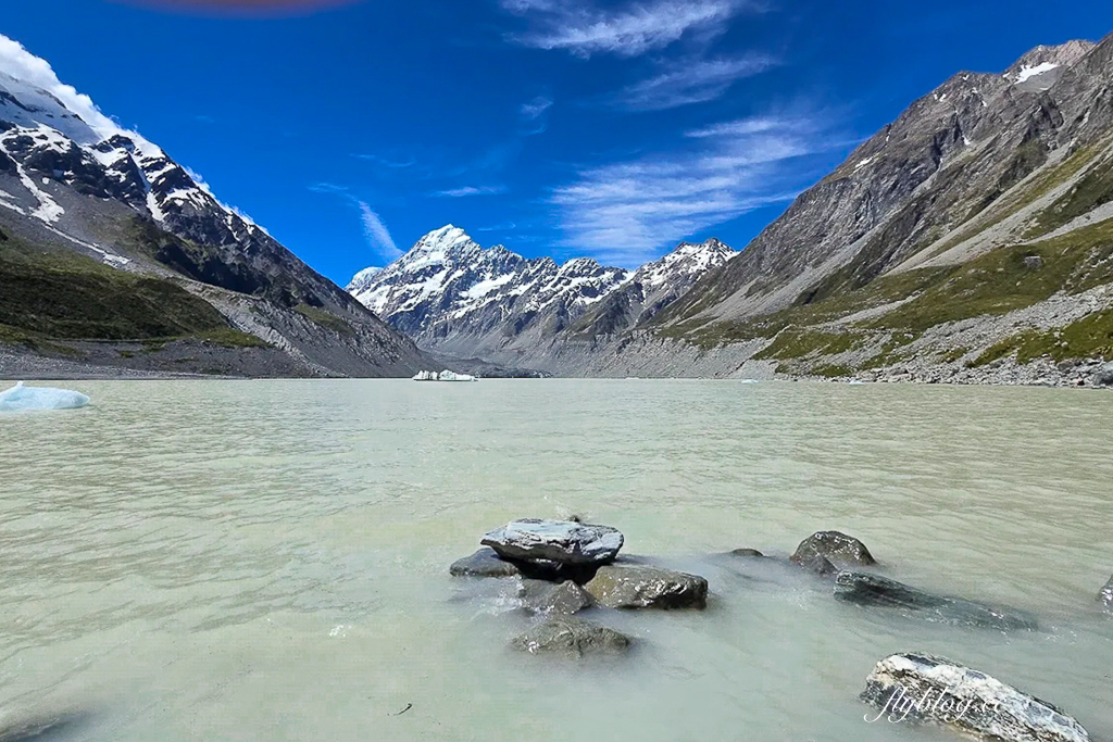紐西蘭南島｜Hooker Valley Track．庫克山最受歡迎的步道，欣賞冰川、湖泊和雪山 @飛天璇的口袋