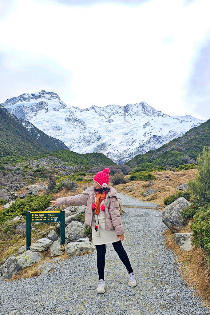 紐西蘭南島｜Kea Point Track．庫克山輕鬆平緩步道，來回只要一個小時 @飛天璇的口袋