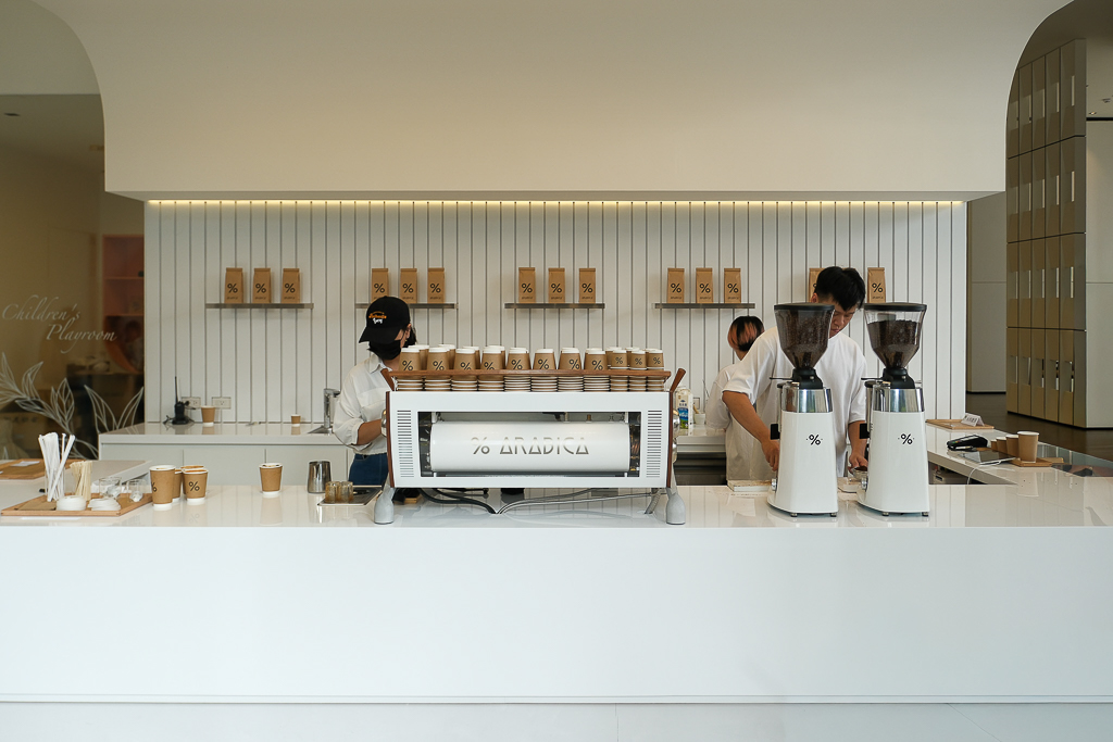 台中北屯｜％Arabica．日本人氣精品咖啡進駐台中，結合建案期間快閃9個月 @飛天璇的口袋