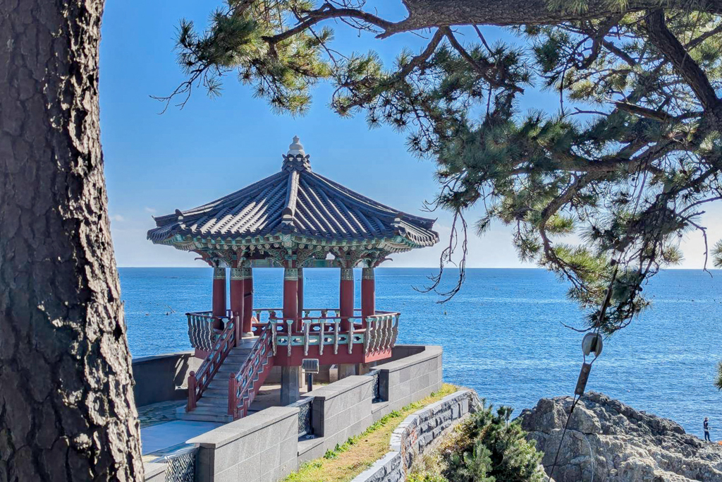 韓國釜山｜松亭海水浴場．釜山純白貝殼灣沙灘，散步到竹島公園松日亭 @飛天璇的口袋
