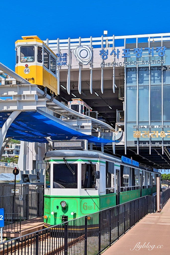 韓國釜山｜海雲臺藍線公園．釜山海岸列車、天空膠囊列車購票方式和沿線景點 @飛天璇的口袋