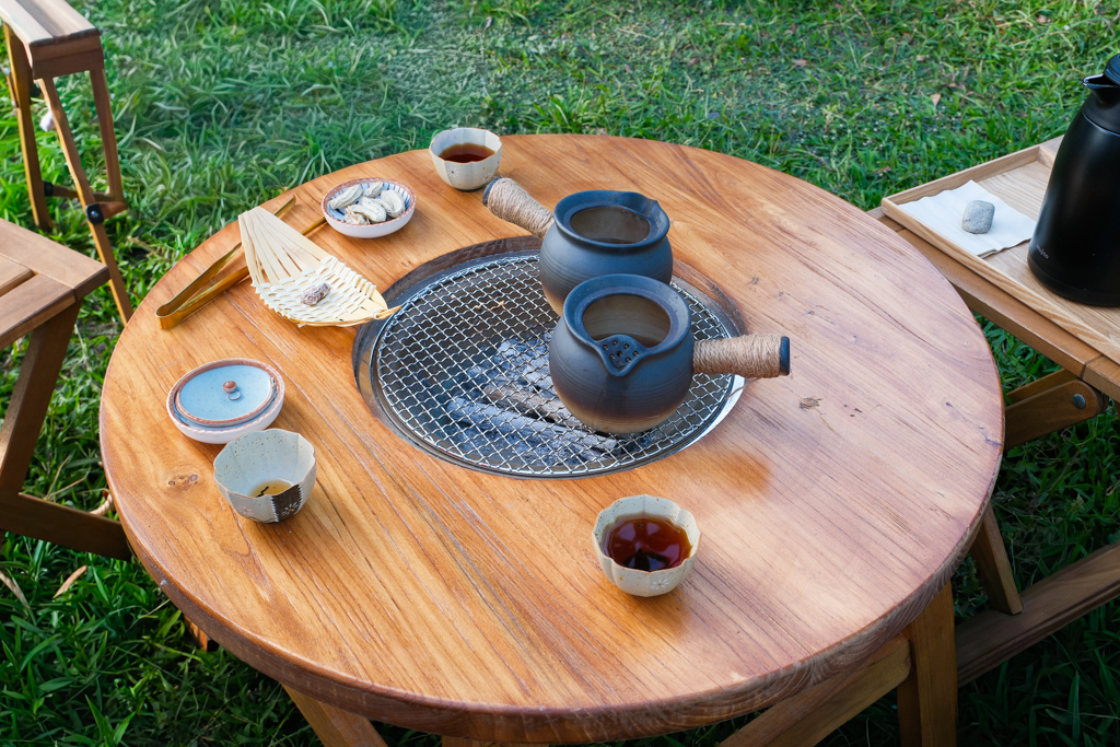 台中西屯｜那日那茶．坐落田野間的中式茶屋，在庭院圍爐煮茶品茗 @飛天璇的口袋