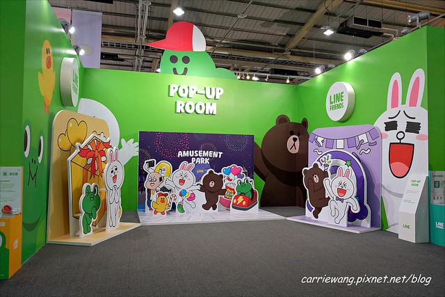 【LINE FRIENDS 互動樂園。台中場】可愛的LINE貼圖從手機躍上實境，台中場於6/21~9/14在大台中國際會展中心展出 @飛天璇的口袋