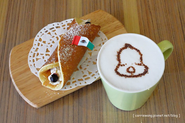 【台中義大利麵．下午茶】O-Bar cafe。大坑商圈義式餐廳，餐點價格平易近人，鬆餅捲綿密清爽好吃 @飛天璇的口袋