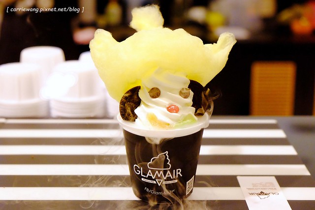 【台中冰品推薦】GLAMAIR。韓國來的雲朵冰淇淋：烏雲棉花糖冰淇淋、彩虹棉花糖冰淇淋和小丑棉花糖冰淇淋@台中新光三越B1 @飛天璇的口袋
