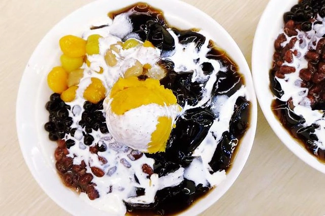 嚐仙手工芋圓．芋泥專賣店┃台中小吃美食：美味健康的手作甜點，紅心地瓜、檳榔心芋，真材實料的好味道，還有古早味的豆花、湯圓，冬季暖胃又暖心 @飛天璇的口袋