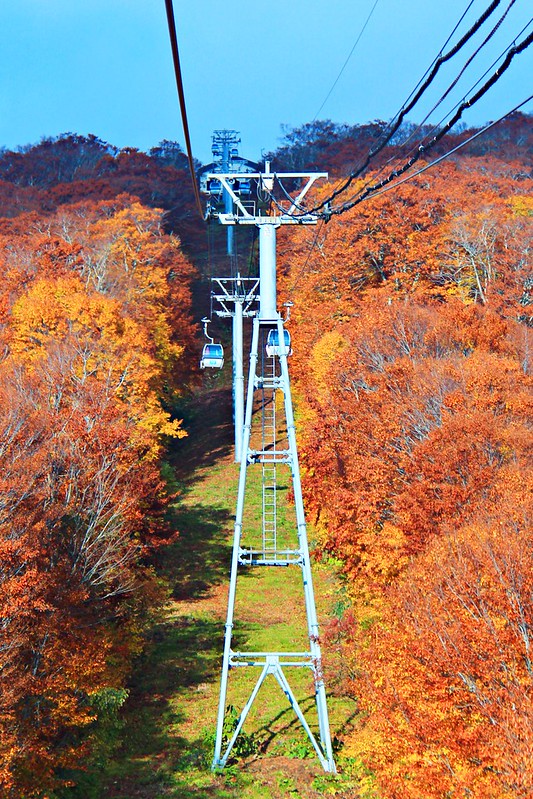 日本秋田｜森吉山阿仁滑雪場．一年四季有不同的美景，秋天楓紅盛況和交通方式 @飛天璇的口袋