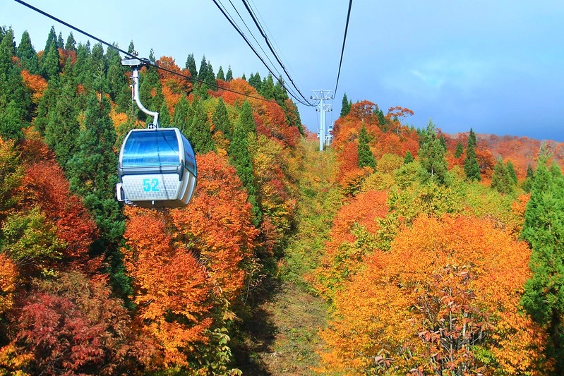 日本秋田｜森吉山阿仁滑雪場．一年四季有不同的美景，秋天楓紅盛況和交通方式 @飛天璇的口袋