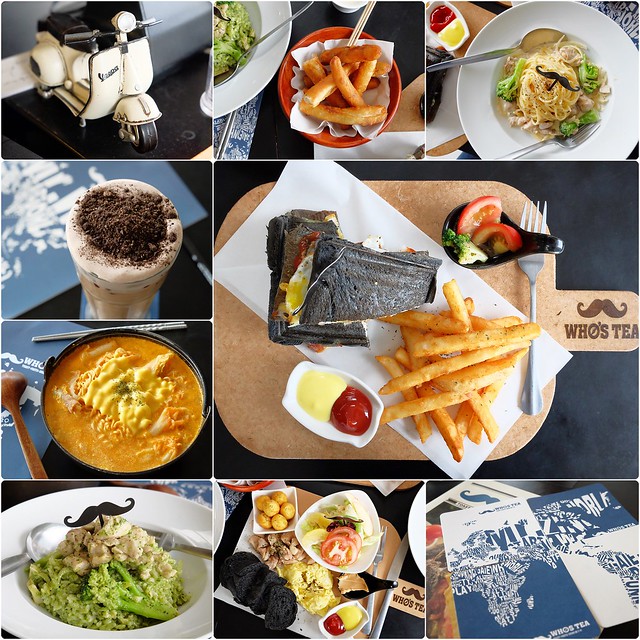 鬍子茶．Who’s TEA┃台中逢甲美食：平價連鎖輕食餐廳，手搖飲品、早午餐、下午茶、義大利麵、燉飯，還有最夯的韓國部隊泡麵鍋，吃完順便逛逛逢甲夜市 @飛天璇的口袋