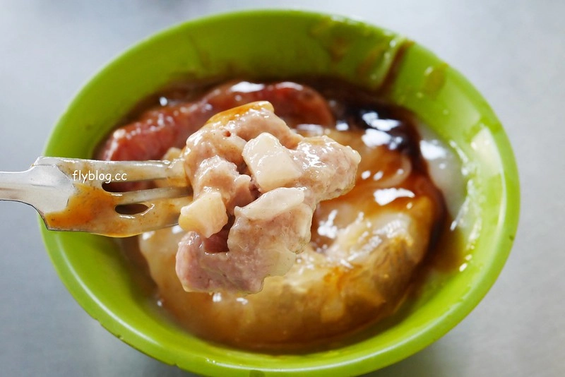 彰化花壇｜口庄肉圓枝，香腸加肉圓標準在地吃法，花壇監理站附近70年肉圓 @飛天璇的口袋