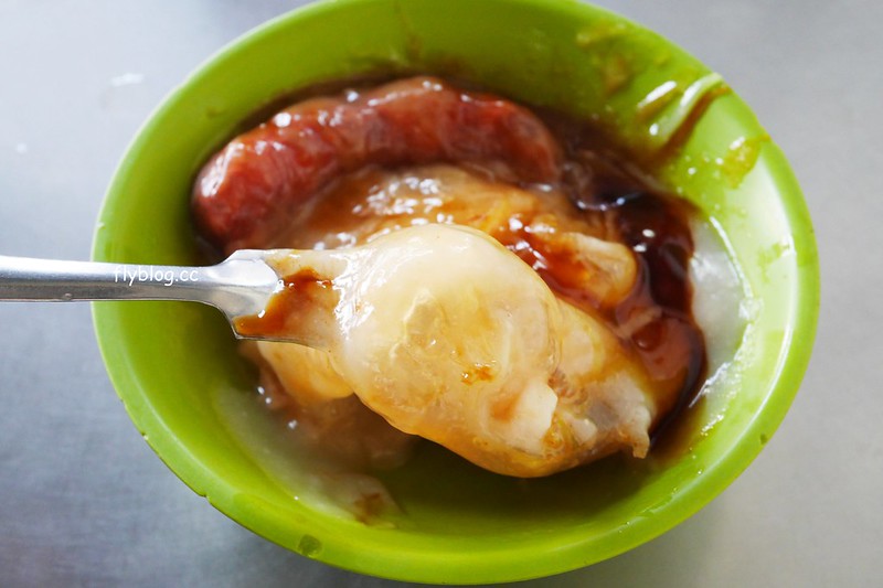 彰化花壇｜口庄肉圓枝，香腸加肉圓標準在地吃法，花壇監理站附近70年肉圓 @飛天璇的口袋