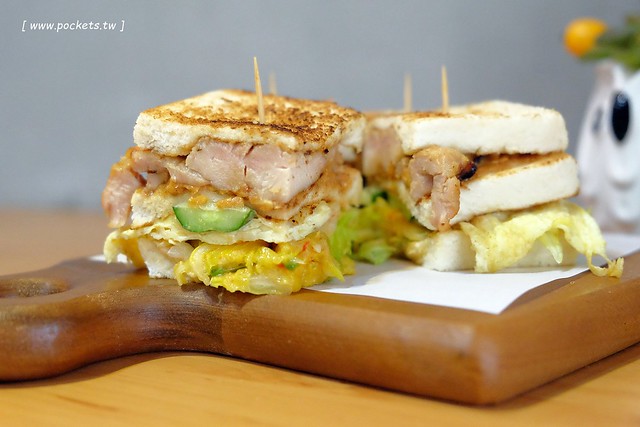 明治時期碳烤吐司｜使用小農直送鮮乳、nutella榛果醬、福源花生醬，火爐碳烤肉品降低油脂，料多實在現點現做，品嚐松山區巷弄間的小清新(已歇業) @飛天璇的口袋