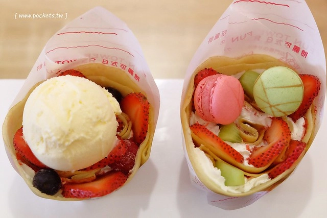 Fun Tower日式可麗餅┃台中西區美食：南台灣超人氣日本軟式可麗餅，朵朵都像盛開的小花，台中國美館商圈散步甜點，品嚐午后的下午茶小確幸 @飛天璇的口袋