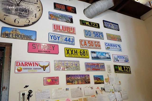 AShare Caf&eacute;┃台中早午餐：充滿旅人故事咖啡館，店裡有濃濃的澳洲風情，滿滿的旅遊紀念收藏品，鄰近台中稅捐處和台中教育大學 @飛天璇的口袋