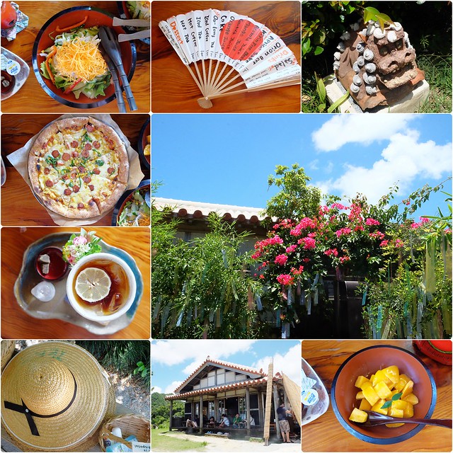 日本沖繩｜花人逢．かじんほう｜擁有無敵美景的餐廳，在日式老宅裡品嚐披薩的美味，人多時有候位的心裡準備 @飛天璇的口袋