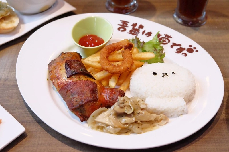 黛麗佐手義式餐廳┃台中后里：日本超夯「反應過激的貓」line貼圖期間限定，餐點表現不俗環境也很好拍，麗寶Outlet Mall美食餐廳推薦 @飛天璇的口袋