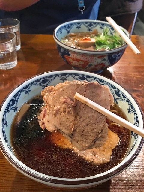 【日本東京】銀座梵天拉麵．Ginzabonten~醬油味噌湯頭為主的麵，銀座一丁目10出口旁，還有少見的酸辣麵是濃濃的台式風味 @飛天璇的口袋