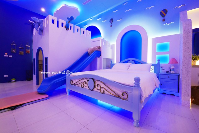 埃及白宮┃宜蘭親子民宿：溜滑梯主題套房，還有游泳池、電動車、下午茶和豐盛早餐，一入住就賴著不想走的小孩天堂 @飛天璇的口袋