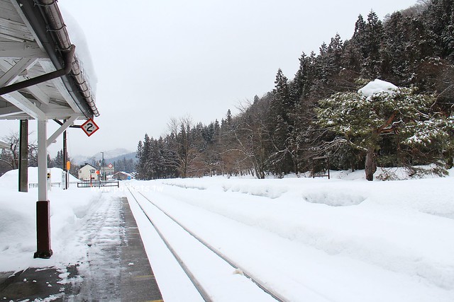 会津柳津&rarr;会津川口(JR只見線)┃福島旅遊景點：奧會津必訪旅遊景點推薦，搭火車欣賞冬季絕美只見線沿途風光 @飛天璇的口袋