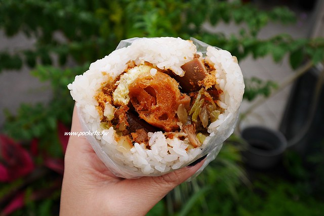 台中北屯｜海島飯糰，每天現滷燒肉、滷蛋和爌肉，北屯真材實料的好吃飯糰 @飛天璇的口袋