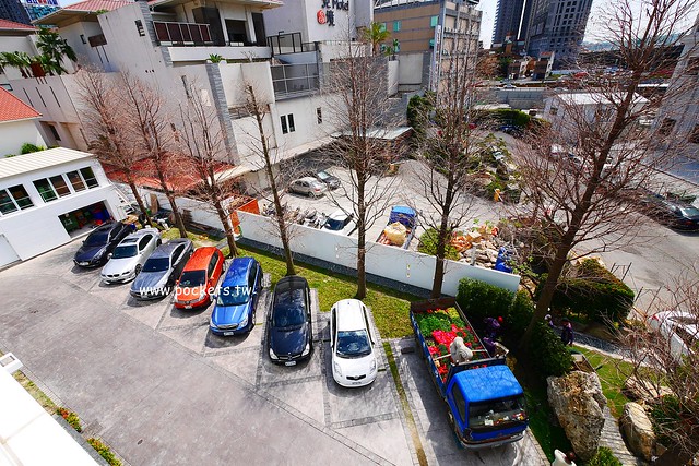 琴森林主題餐廳 PWF：純白鋼琴外型建築，前庭一片落羽松，還有黑白琴鍵人行道(已歇業) @飛天璇的口袋