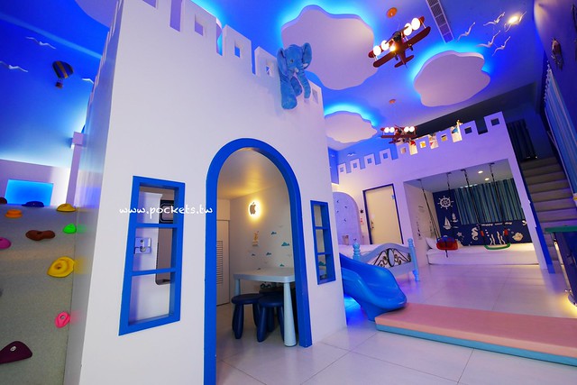 埃及白宮┃宜蘭親子民宿：溜滑梯主題套房，還有游泳池、電動車、下午茶和豐盛早餐，一入住就賴著不想走的小孩天堂 @飛天璇的口袋