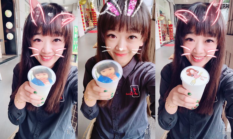 茶工業現萃茶飲┃台中西屯美食：超萌自拍照片拉花奶茶，特製自已專屬的一杯飲料，享受短暫的小確幸，台中IG熱門打卡景點 @飛天璇的口袋