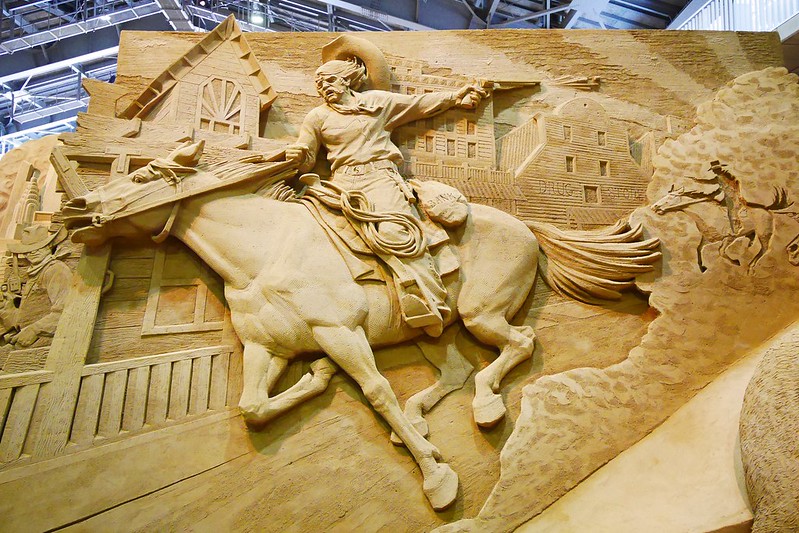 砂之美術館┃鳥取親子自駕遊：2017年最新展覽主題~美國，把簡單的砂變成精美的藝術品，可以和鳥取砂丘排半日遊 @飛天璇的口袋