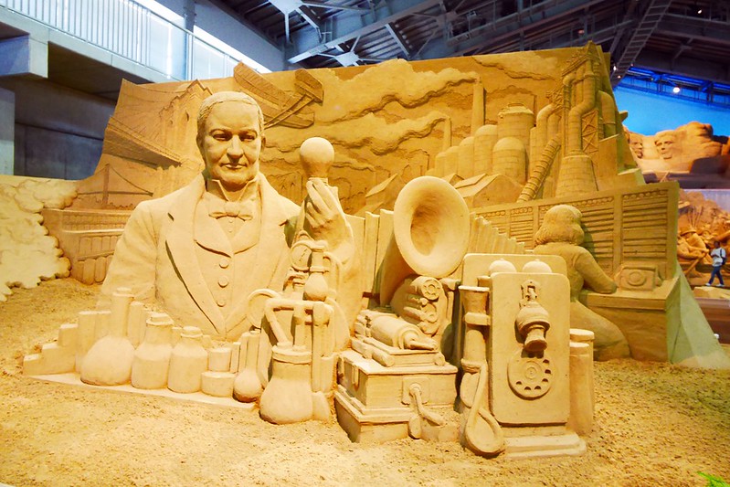 砂之美術館┃鳥取親子自駕遊：2017年最新展覽主題~美國，把簡單的砂變成精美的藝術品，可以和鳥取砂丘排半日遊 @飛天璇的口袋