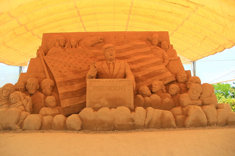 砂之美術館┃鳥取親子自駕遊：2017年最新展覽主題~美國，把簡單的砂變成精美的藝術品，可以和鳥取砂丘排半日遊 @飛天璇的口袋