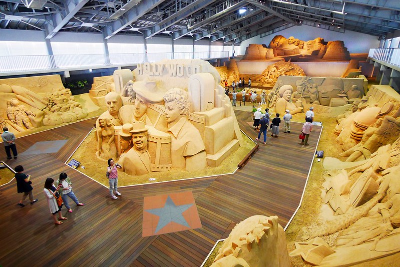 砂之美術館┃鳥取親子自駕遊：2017年最新展覽主題~美國，把簡單的砂變成精美的藝術品，可以和鳥取砂丘排半日遊 @飛天璇的口袋