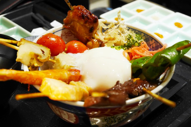 天串元祖串揚：中友百貨美食再一發，日式烤物、炸物、丼飯餐廳，餐點賣相很好價格也合理 @飛天璇的口袋