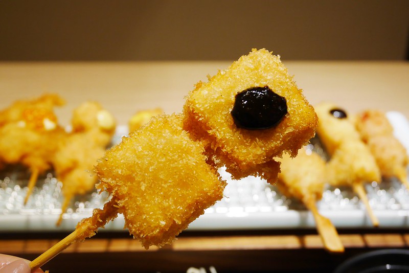 天串元祖串揚：中友百貨美食再一發，日式烤物、炸物、丼飯餐廳，餐點賣相很好價格也合理 @飛天璇的口袋