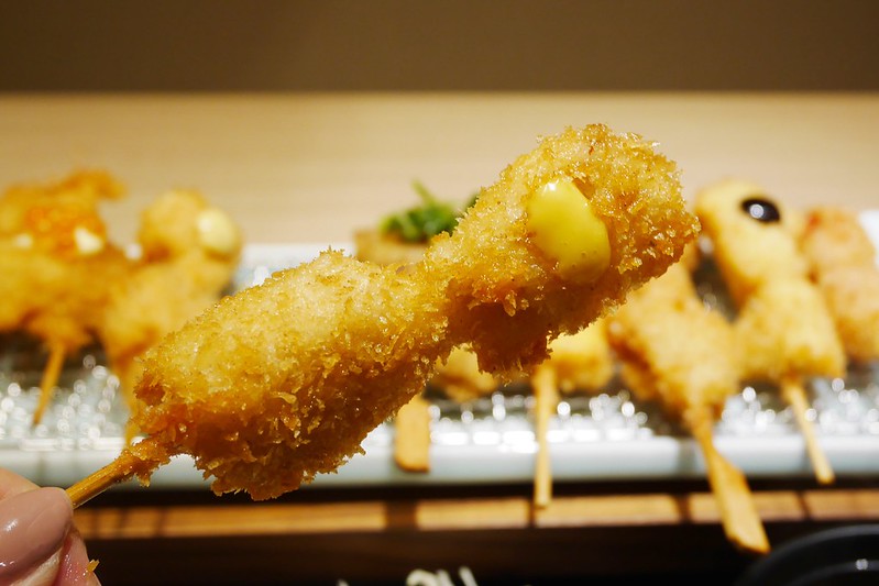 天串元祖串揚：中友百貨美食再一發，日式烤物、炸物、丼飯餐廳，餐點賣相很好價格也合理 @飛天璇的口袋