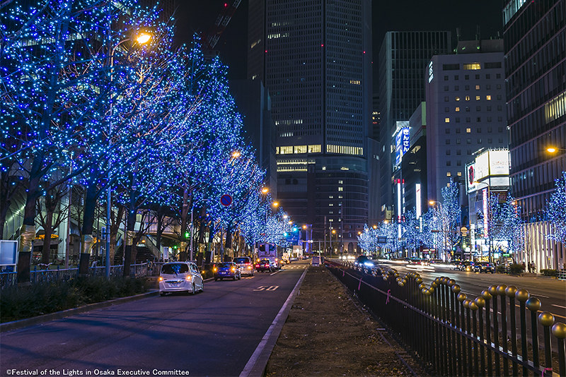 日本大阪｜大阪光之饗宴｜大阪光之饗宴，2019/11/4~ 2020/1/31，御堂筋(阪神前交差点~難波西口交差点) @飛天璇的口袋