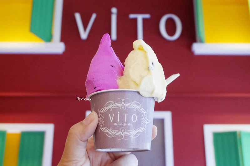 Vito義式冰淇淋┃台中南屯：來自日本福岡的冰淇淋專賣店，主打新鮮水果口味，超好拍的網美打卡牆 @飛天璇的口袋