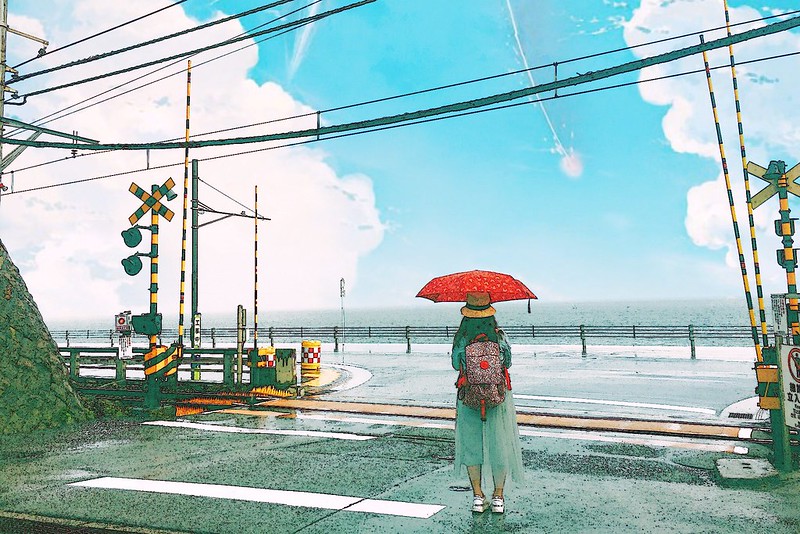 【日本神奈川】鎌倉平交道~傳說中的灌籃高手平交道，就算不是卡通迷也要來朝聖一下 @飛天璇的口袋