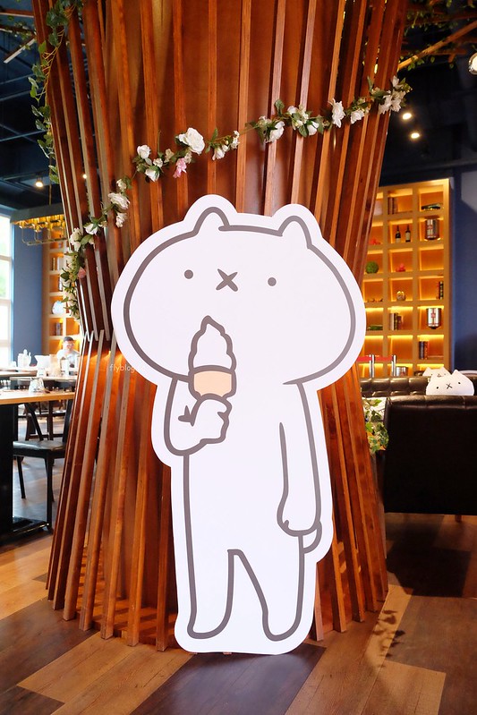 黛麗佐手義式餐廳┃台中后里：日本超夯「反應過激的貓」line貼圖期間限定，餐點表現不俗環境也很好拍，麗寶Outlet Mall美食餐廳推薦 @飛天璇的口袋