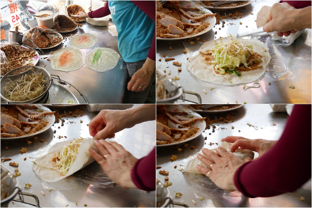 台中西區｜游記手工潤餅，第五市場排隊潤餅店，皮薄料多真材實換的好味道 @飛天璇的口袋