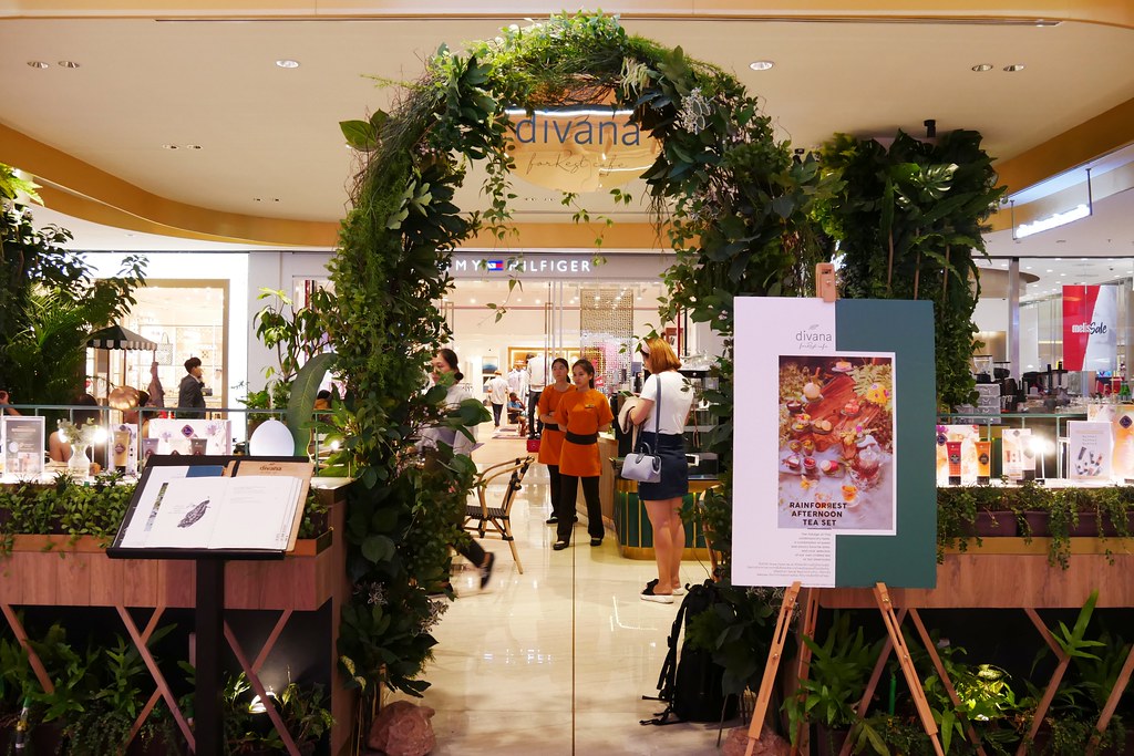 泰國曼谷｜Divana Signature Cafe．餘煙裊裊森林系貴婦下午茶，曼谷Central World百貨一樓 @飛天璇的口袋